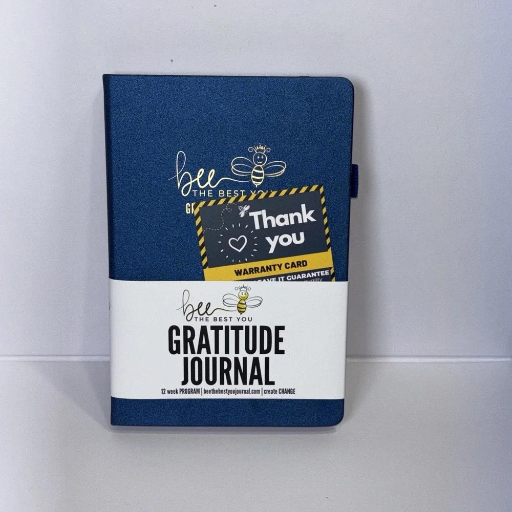 Bee The Best‎ You Gratitude Journal Navy Blue 12 Week Program Planner Gift Box